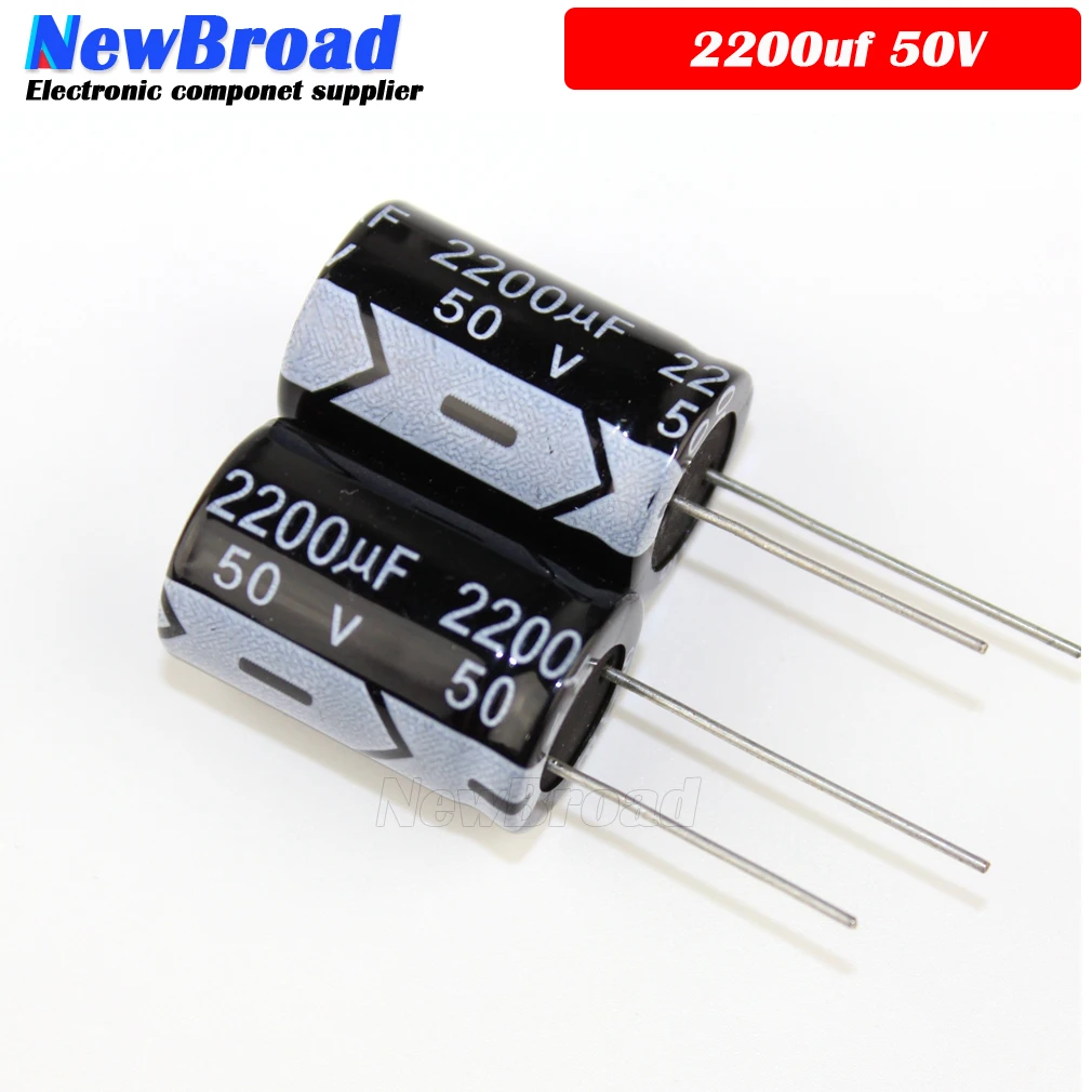 10PCS Original aluminum electrolytic capacitor 2200UF 16V 25V 35V 50V 63V 80V plug-in multi specification 18*35 16*25MM | Электронные