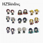 Серьги-гвоздики из акрила и эпоксидной смолы, аниме Kamado Tanjirou Nezuko Agatsuma Zenitsu Rengoku Kyoujurou, новинка