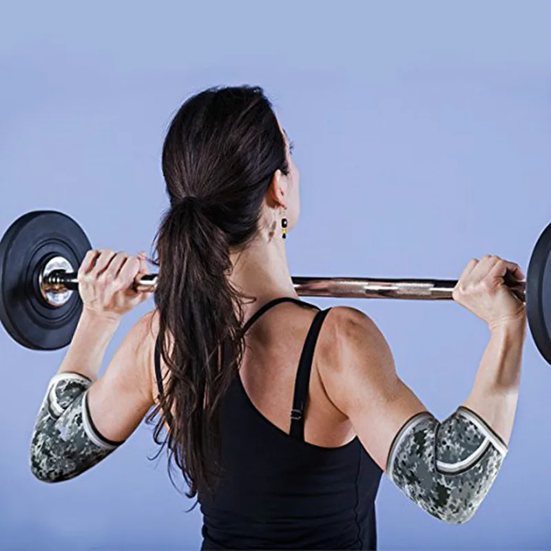 Неопреновые налокотники (1 пара) для тренажерного зала кросс фитнеса тяжелой