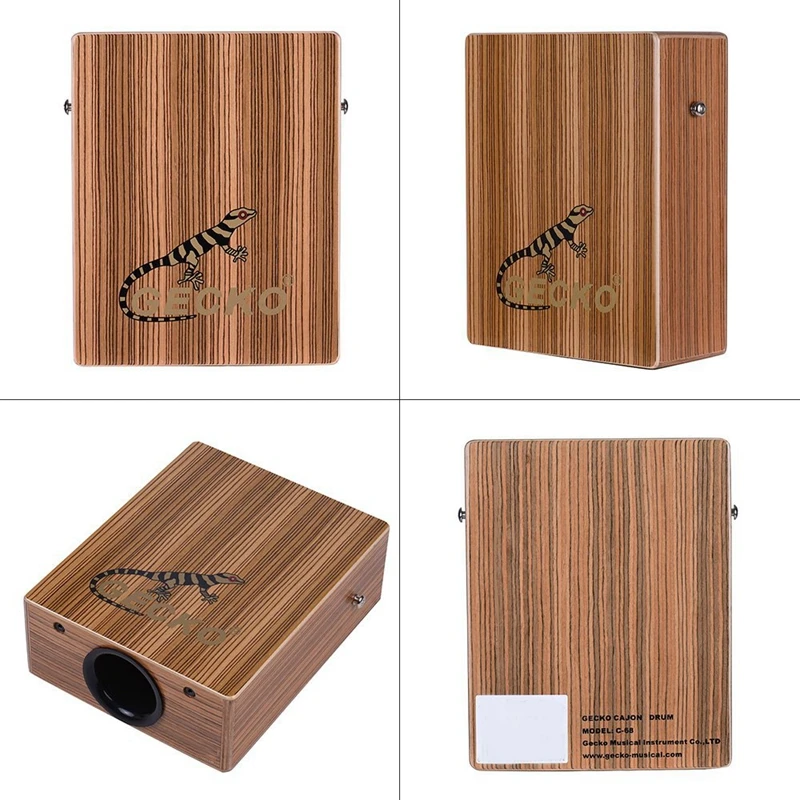 GECKO C 68Z Портативный Путешествия Cajon коробка барабан ручной Зебра Дерево уговора