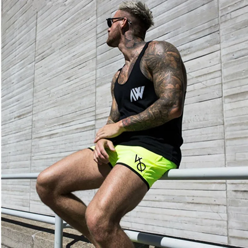 New UK Men's Casual Swimming Pants Gym Fitness Jogging Running Sports Wear Shorts Trousers - Цвет: 8