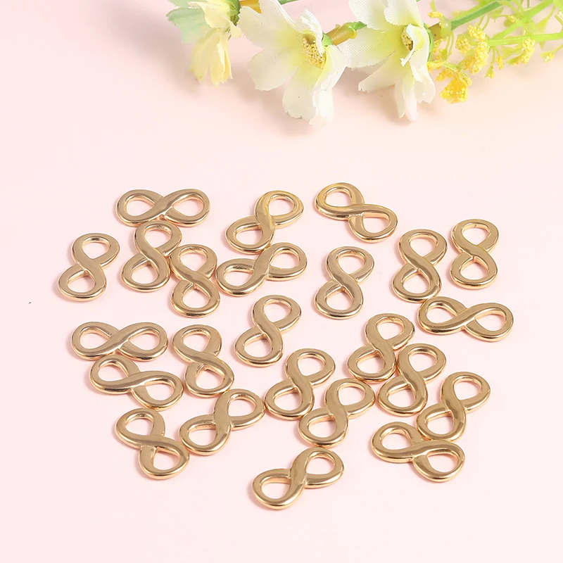 10 шт./лот оптовая продажа шармы в форме бесконечности для изготовления ювелирных