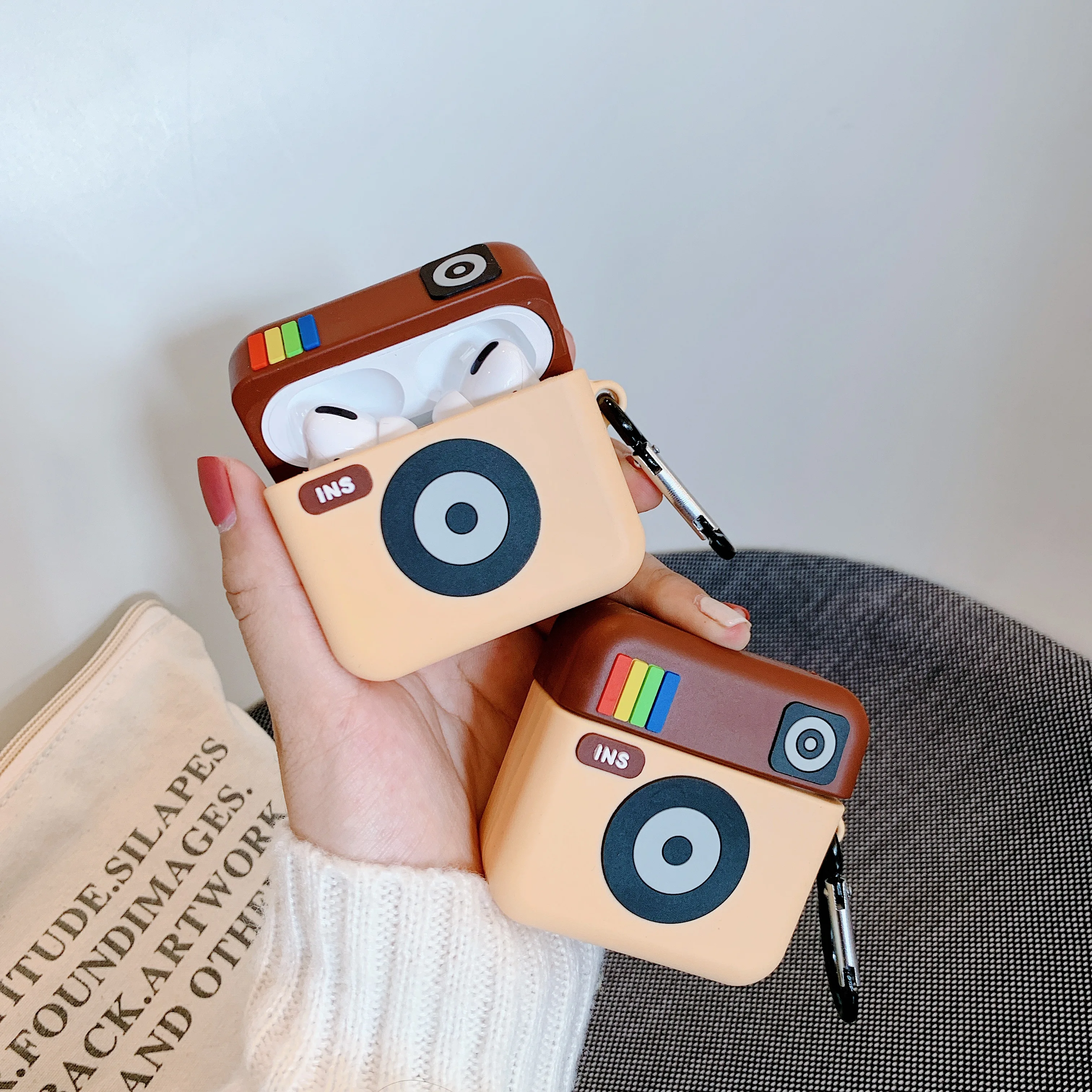 Фото 3D чехол для наушников Airpods pro 2 3, силиконовый чехол с милыми рисунками собаки, свиньи, чехол для Apple Air pods, Bluetooth наушники, чехол для наушников №2