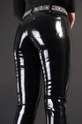 100% латексные резиновые черные стильные уникальные модные штаны Фетиш 0,45 мм