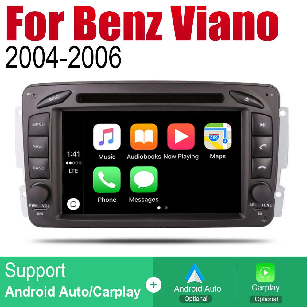 Для Mercedes Benz Viano 2004 2005 2006 NTG автомобильный Радио dvd плеер GPS навигация Android HD система