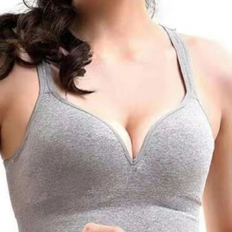 New Arrival Women Sports Bra Brassiere Fitness Tank Top Female Sport Breathable Push Up Crop | Женская одежда