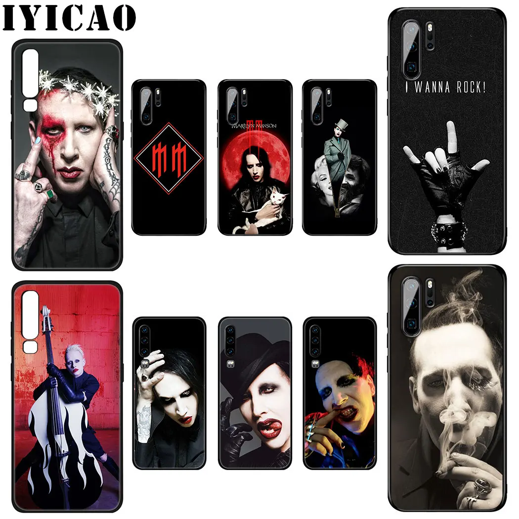 Marilyn Manson Мягкий силиконовый чехол для Huawei P Smart Z Plus 2019 P30 P20 P10 Lite Pro Чехол