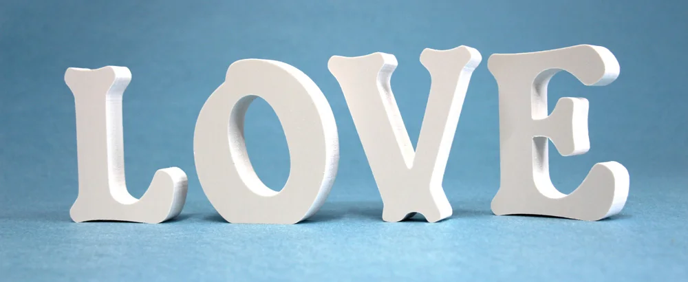 LOVE Толщина 20 мм деревянные буквы деревянный номер Бытовая декоративная поделка буквенный цифровой дисплей для свадебной вечеринки домашний декор - Цвет: LOVE