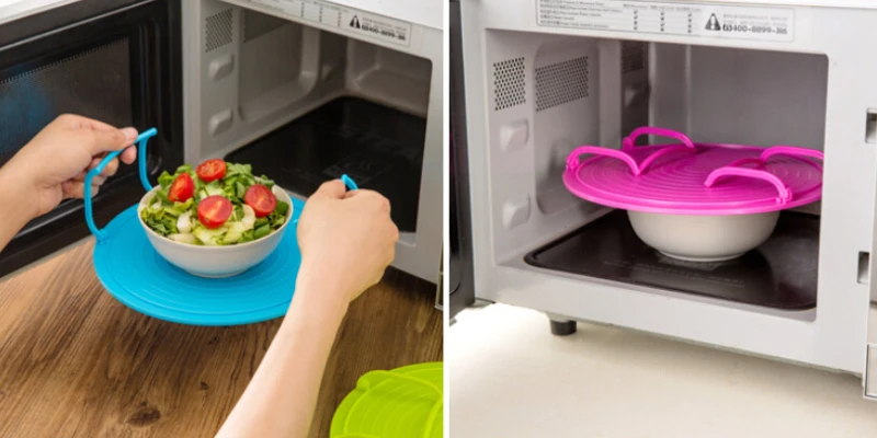 4 In 1 Microwave Plastic Stand Multifunctional Stacker Rack Kitchen Plate Shelf Mini Desk Heating Food Tray Cookware Inserts | Дом и сад