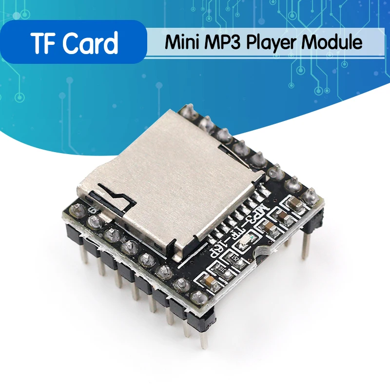 Мини модуль MP3 плеера с TF картой U диском плата аудио голосового модуля для Arduino DF