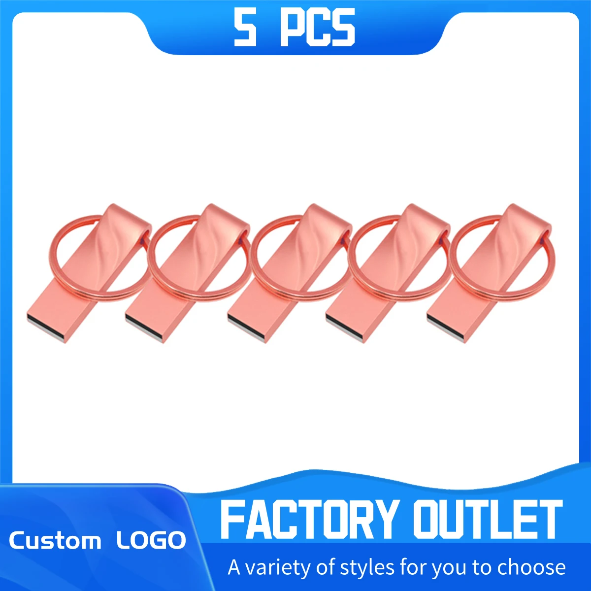 Металлический водонепроницаемый USB флеш-накопитель 64 ГБ 32 16 8 4 Гб 2 1 128 Мб |