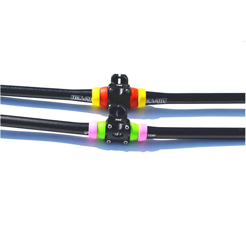 Цветной велосипедный горизонтальный/ластовидный руль расстояние кольцо