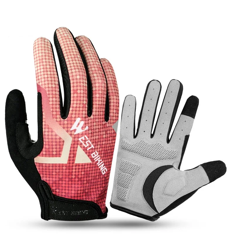 

Spring Autumn Cycling Gloves Men Full-Finger Touch Screen Non-Slip Unisex Breathable Outdoor Sports Fitness Protective Equipment