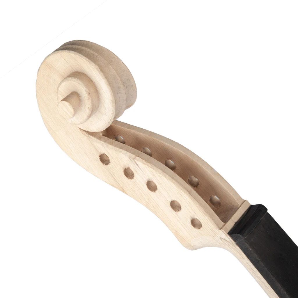 Незаконченный 5 шнур шеи Клен деревянная скрипка W/эбони Шея Запчасти