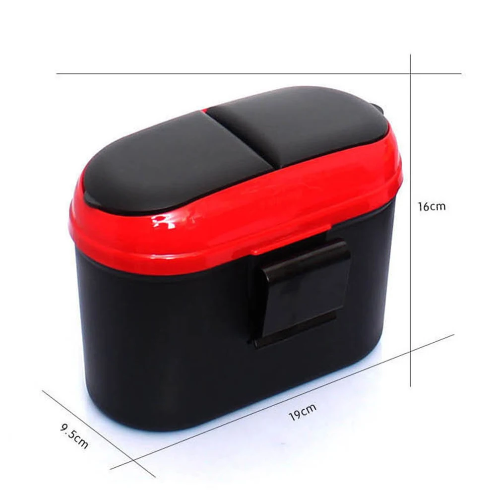 Garbage bag for car Car garbage bin trash can storage box debris bucket Plastic waste Double open container | Автомобили и