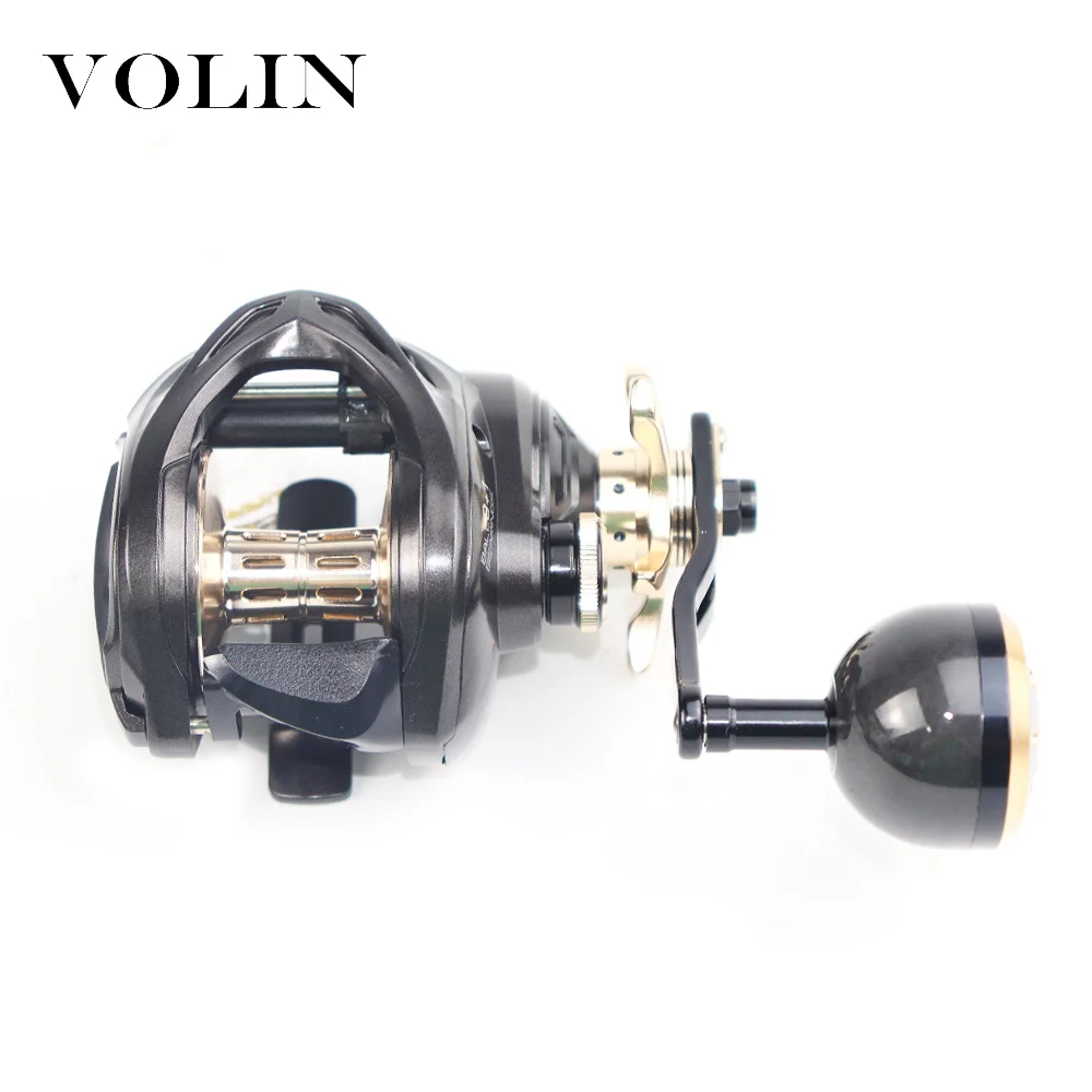 Volin NEW Big Sea Baitcasting Fishing Reel Magnetic Brake System Reel 16KG Max Drag 9+1 BB 6.3:1 High Speed Reel Saltwater