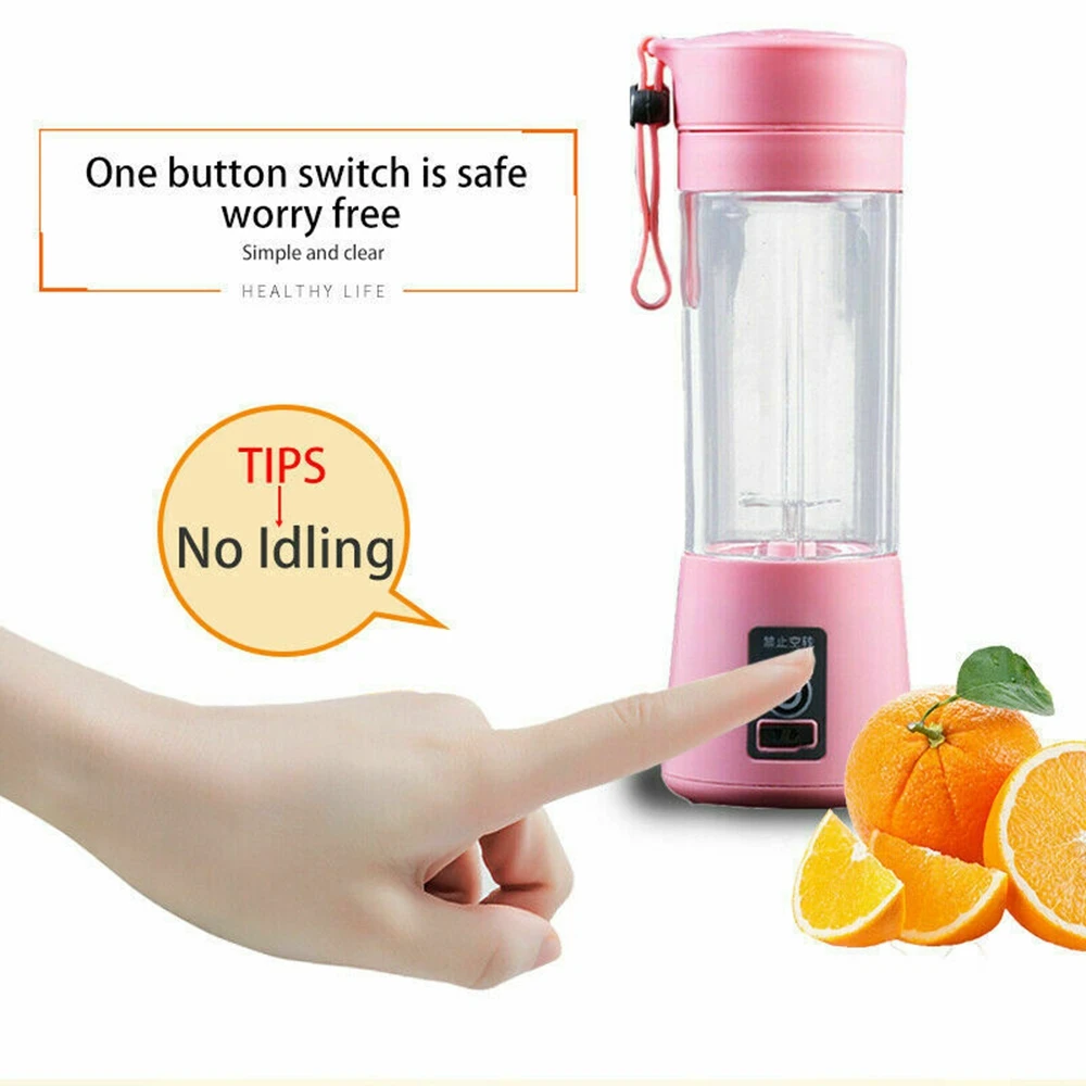 Portable Blender USB Mixer Electric Juicer Machine Smoothie Blender Mini Food Processor Personal Lemon Squeezer Juicer Blender images - 6