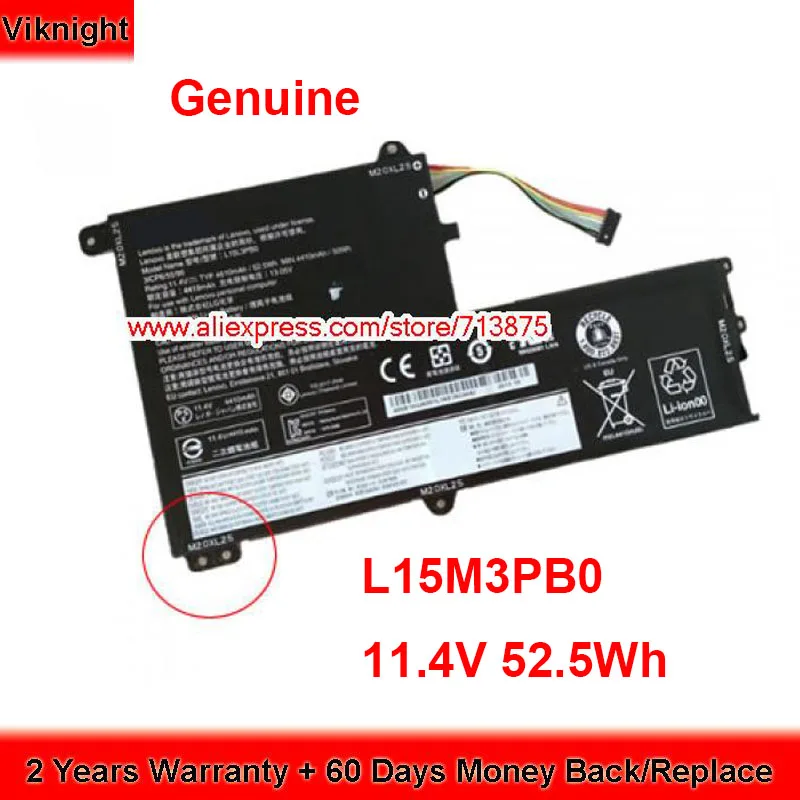 Натуральная 11 4 V 52.5Wh L15M3PB0 батарея для Lenovo Ideapad 330S 14IKB(81F4) 15IKB 5B10K85055 L15M3PBO L15L3PB0