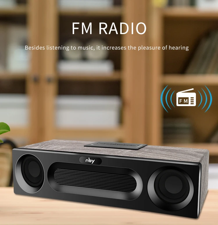 NBY 5590 портативный bluetooth-динамик 20 Вт система звуковая система 3D стерео музыка объемный сабвуфер беспроводной динамик s для компьютера