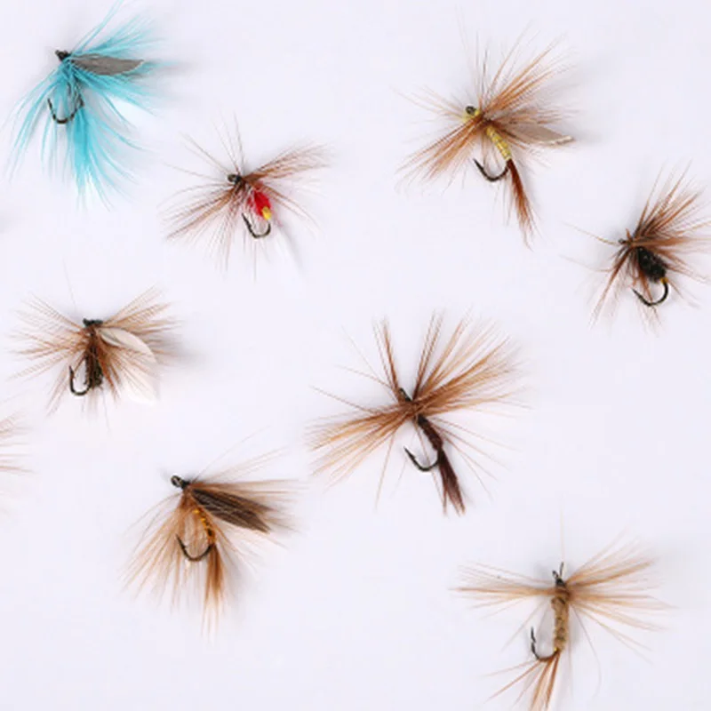 Нахлыстовая приманка рыболовный крючок с разноцветными перьями и зазубринами