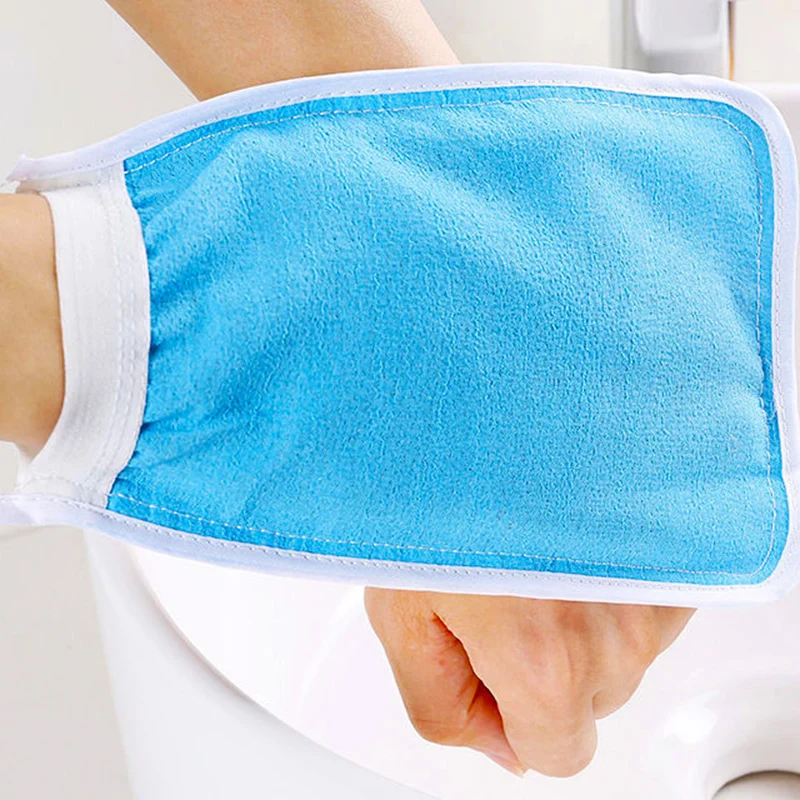 

Shower Exfoliator Two sided Bath Glove Body Cleaning Scrub Dead Skin Removal Massage Mitt Exfoliate Peeling Glove Towel