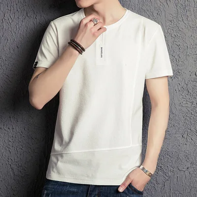 

Short-sleeved t-shirt men's casual simple bottoming shirt half-sleeved clothes 9256