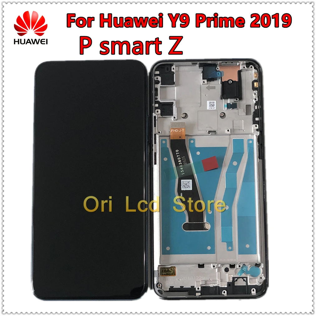 Оригинальный ЖК дисплей для Huawei P smart Z сенсорный экран с рамкой huawei Y9Prime 2019 г.