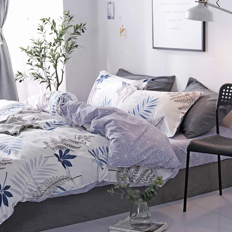 Домашний текстиль простой набор из четырех предметов шлифовальные хлопковые