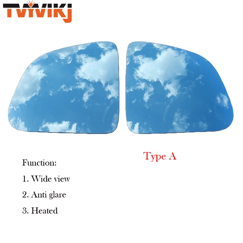 

1 пара боковых зеркал заднего вида 800R с синим стеклом для Tesla Model Y 2019-2021, широкоугольные, антибликовые, для дверей, модель Y