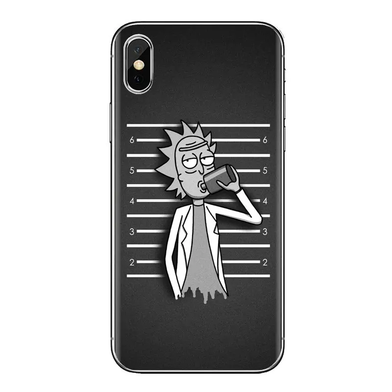 Transparent Soft Cases Covers For Huawei Mate Honor 4C 5C 5X 6X 7 7A 7C 8 9 10 8C 8X 20 Lite Pro fashion cartoon Rick and Morty |