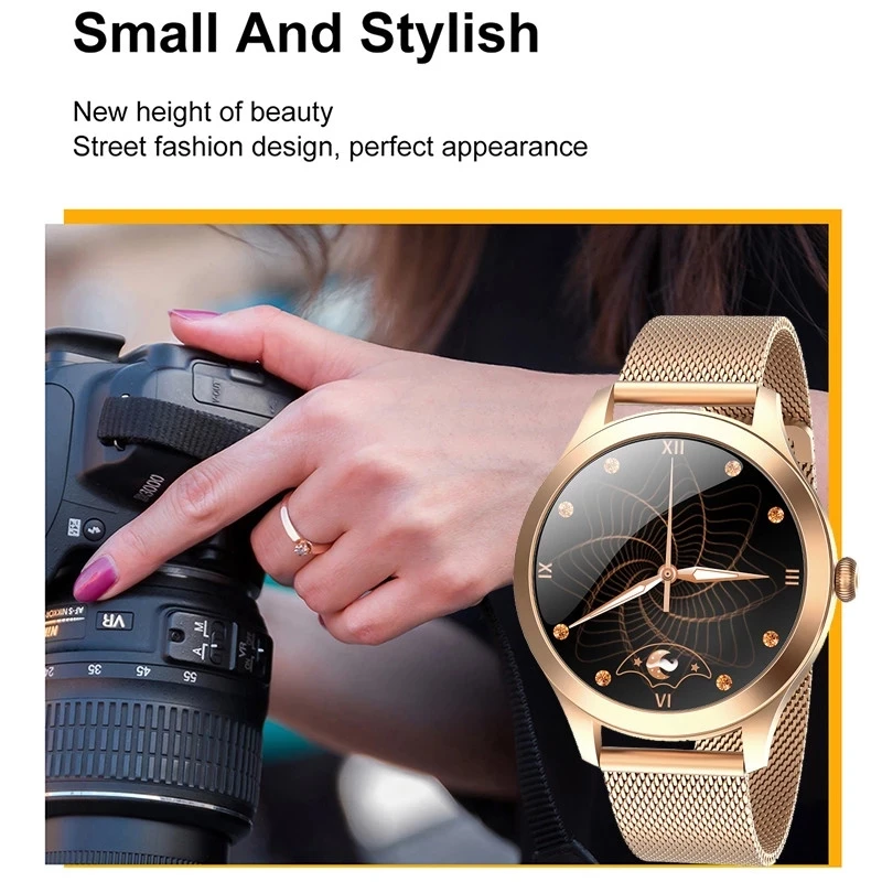 

GEJIAN 2021 New Fashion Ladies Smart Watch Women Watch Heart Rate Sleep Monitor For Android IOS IP68 Waterproof smartwatch Gift