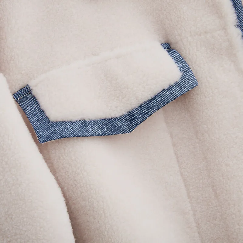 Shearling Real Fur Sheep Winter Coat Korean Wool Jacket for Women Clothes 2020 Abrigo Mujer B22F24225 YY244 | Женская одежда