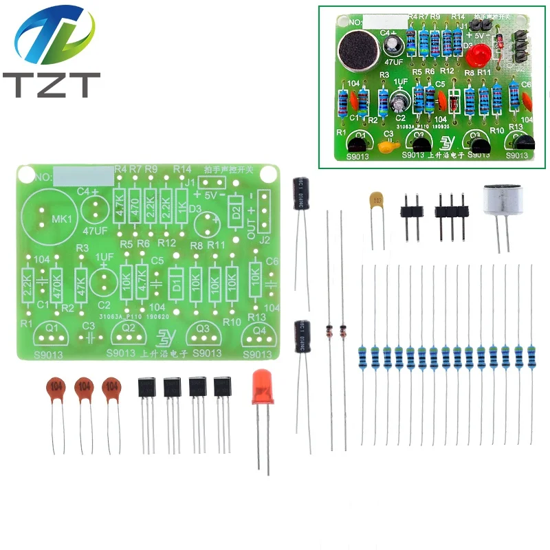 Завеса электронный акустический хлопок Управление переключатель DIY Kit звук