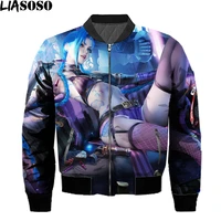 anime league of legends arcane jackets 3d print men streetwear winter coat game lol bomber jackets hoilday top black friday 2021