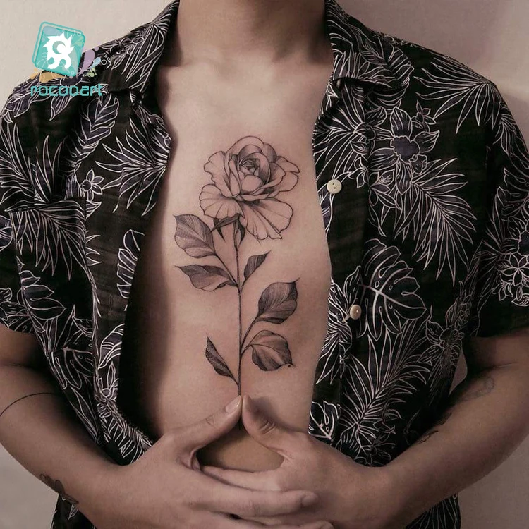 Rocooart Wholesale 10PCS Temporary Tattoo Sticker Robotic Arm and English Letter Design Waterproof Men Body Art Tatoo