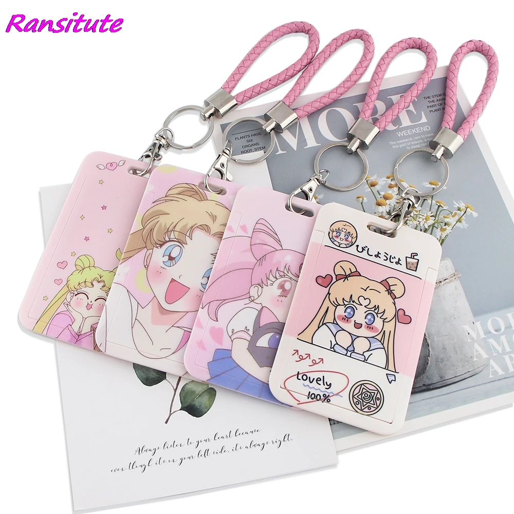 Ransitute R1605 Kawaii Луна и девочек с рисунком в стиле аниме талреп держатель для карт