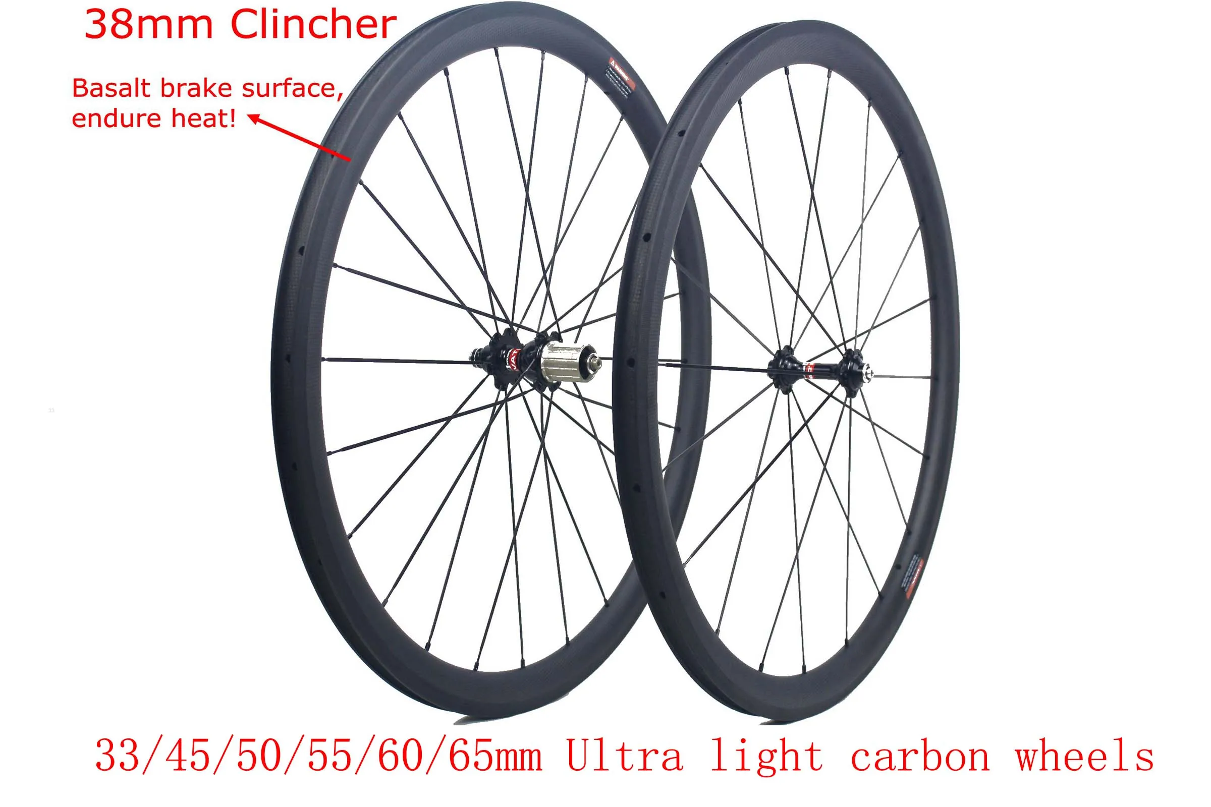 Ссветильник Кая 700C углеродная клинчерная трубка для дорожного велосипеда 33 мм 38