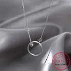 Женское колье из серебра 925 пробы, с кольцом