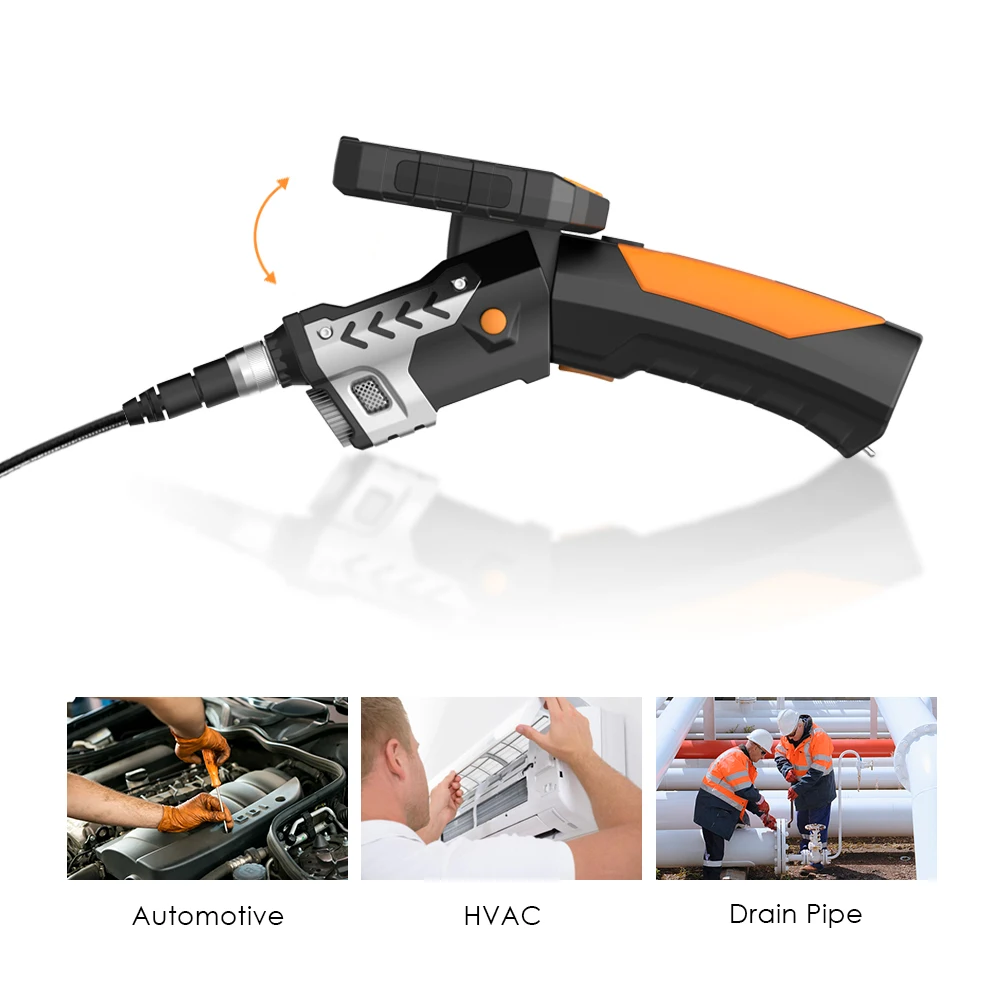 Промышленный эндоскоп 1080P Инспекционная камера для ремонта автомобиля ручной