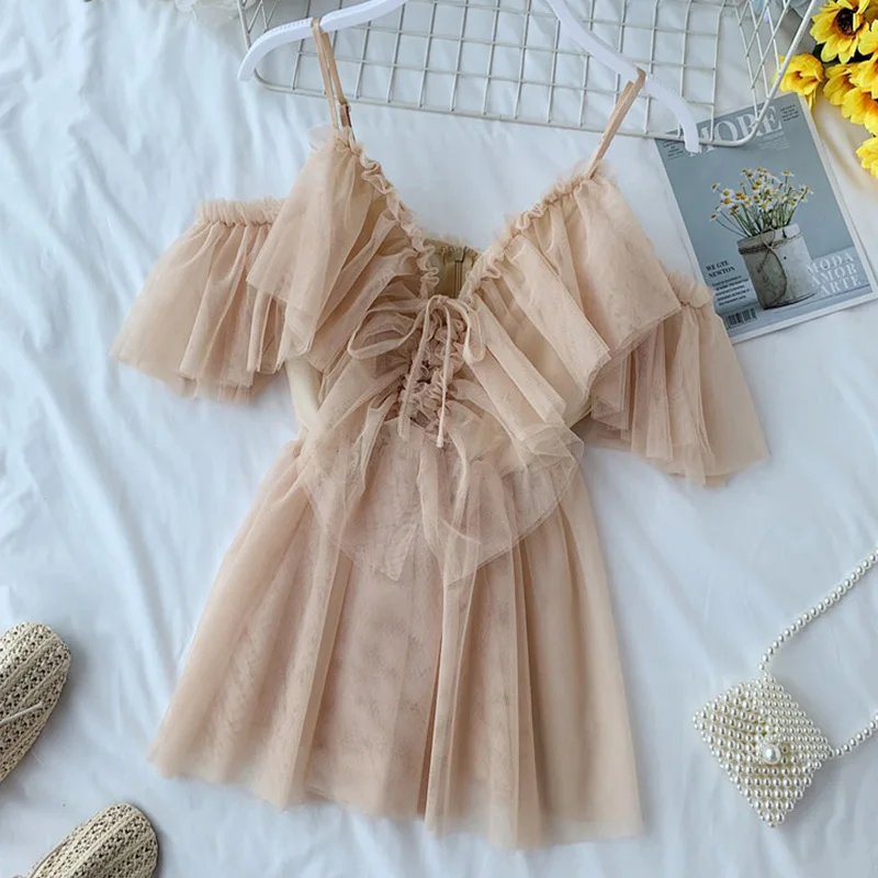 Сексуальные женские шифоновые блузки и топы летние со складками с открытыми