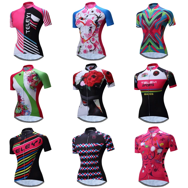 Женская велосипедная Джерси одежда для шоссейного велосипеда рубашка