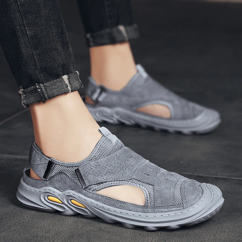 

damens heren transpirables beach summer new sandalias playa blade comfortable Shoes 2020 flip leather ete Light shoe men's