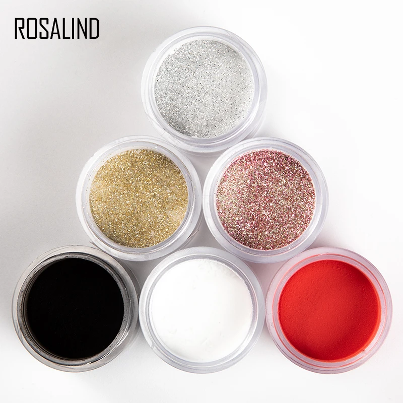 ROSALIND Dip порошок Набор ногтей голографический блеск набор для украшения все