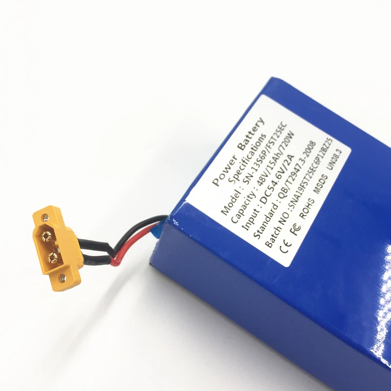 Литиевый аккумулятор для электрического скутера Mercane 48 В 15 Ач 54 6 в 2 А|Детали и