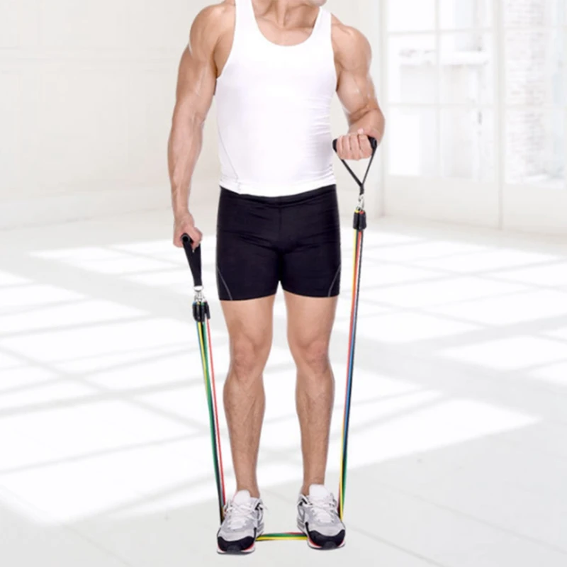 

17 Pcs Resistance Bands Set Yoga Expander Fitness Exercise Rubber Tubes Stretch Band Home Training Gym Elastic Pull Rope