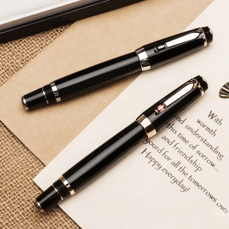 

MB Monte Fountain Pens Luxury Black Resin Blance Ballpoint Rollerball Pen for Writing Luxury Chrismas Gift Stationary Supplies