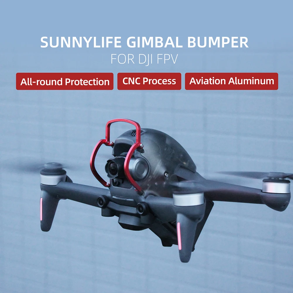 

SUNNYLIFE Aluminum Alloy Gimbal Lens Bumper for DJI FPV Combo Protection Camera Protective Bars Anti-collision Drone Accessories