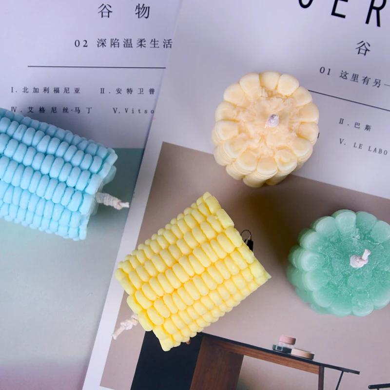 

New The Corn shape Silicone Mold Candle Mold Cake Soap Mould Maize DIY Handmade Candle Molds