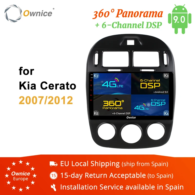 10 1 &quotOwnice K1 K2 K3 K5 K6 Android 9 0 8 ядро автомобильное радио для Kia Cerato 2007 2012 GPS навигация