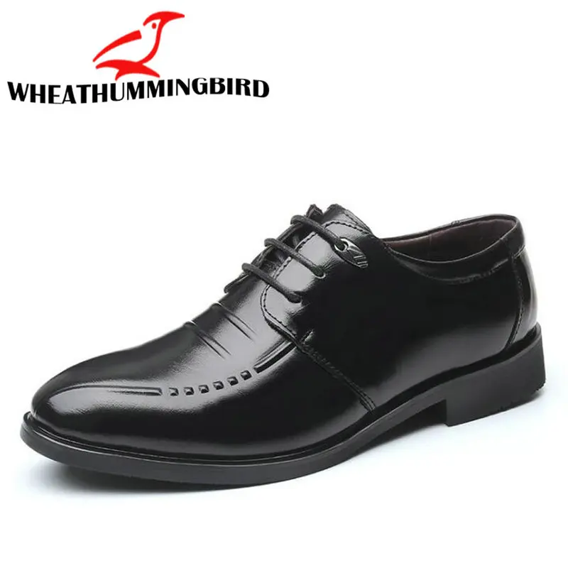 2019 Autumn new Men Pointed Dress Shoes Lace up Business shoes oxford formal C22-12 | Обувь